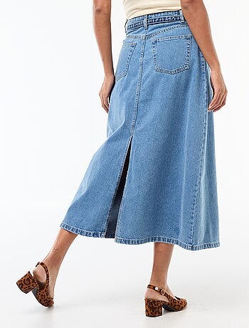 Gonna lunga in denim