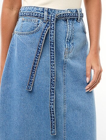 Gonna lunga in denim