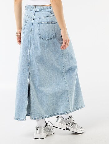 Gonna lunga in denim