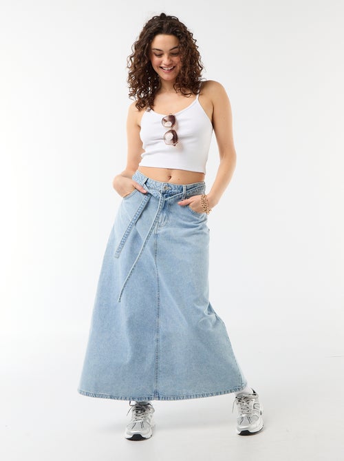 Gonna lunga in denim - Kiabi