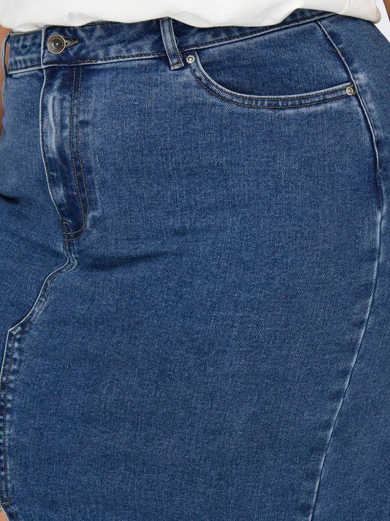 Gonna lunga in denim 'Only Carmakoma' BLU - Kiabi