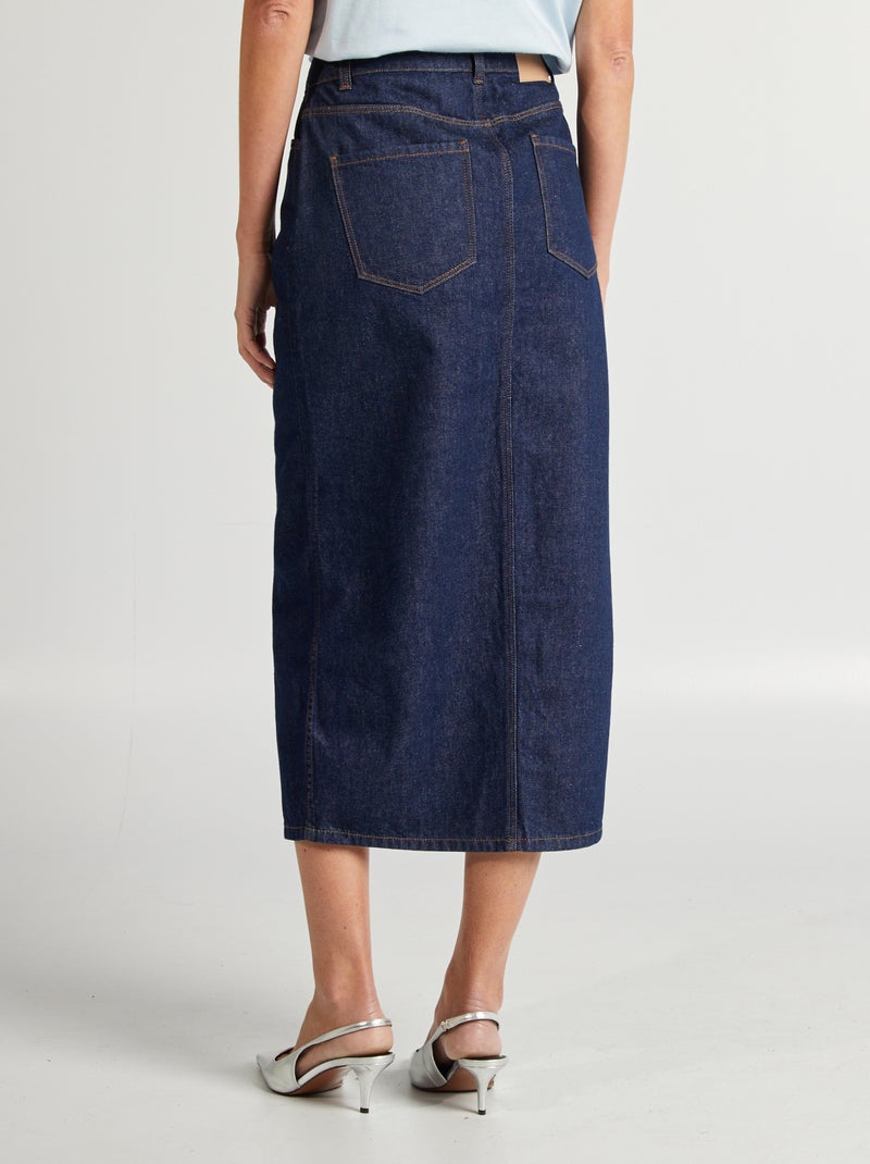 Gonna lunga in jeans BLU - Kiabi