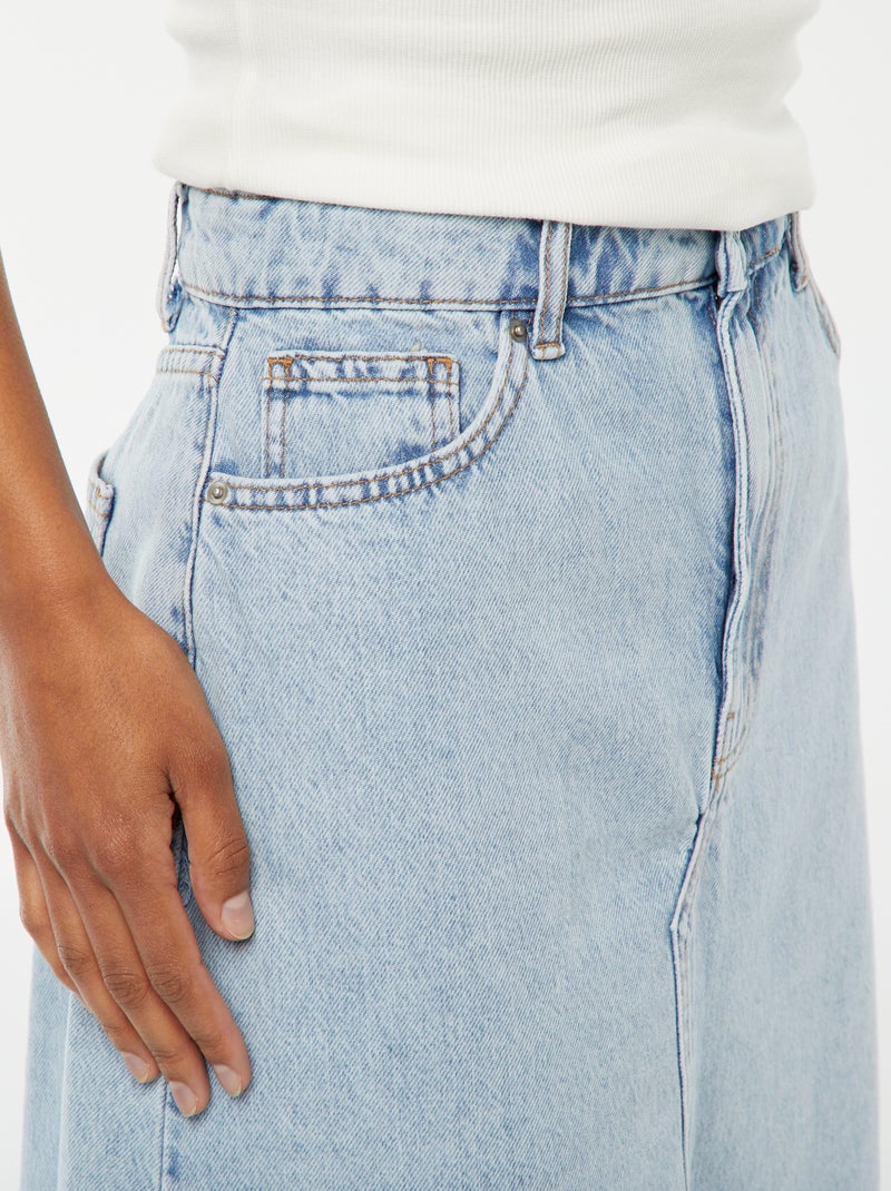 Gonna lunga in jeans BLU - Kiabi
