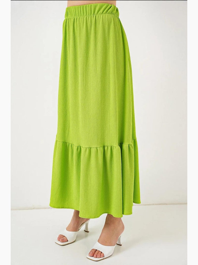 Gonna lunga in maglia bdart Verde tiglio - Kiabi