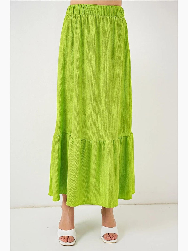 Gonna lunga in maglia bdart Verde tiglio - Kiabi
