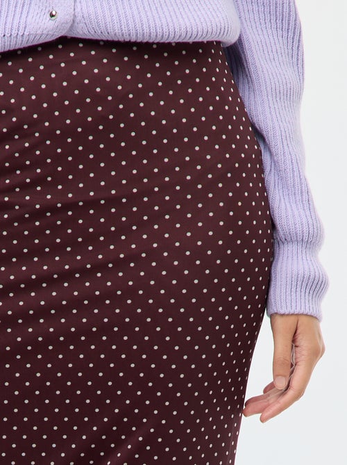 Gonna lunga in mesh a pois - Kiabi
