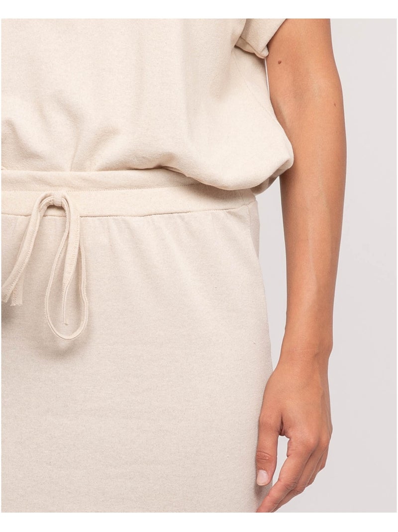 Gonna lunga in pile XIVELA Beige - Kiabi