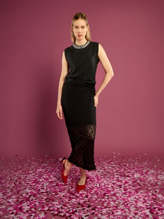 Gonna lunga in pizzo