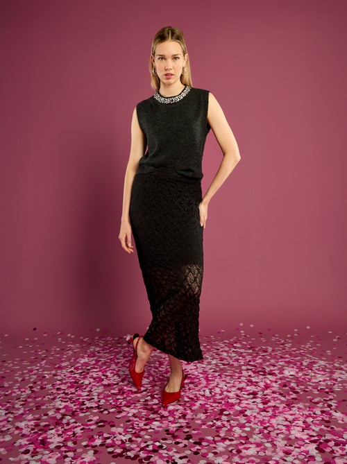 Gonna lunga in pizzo - Kiabi