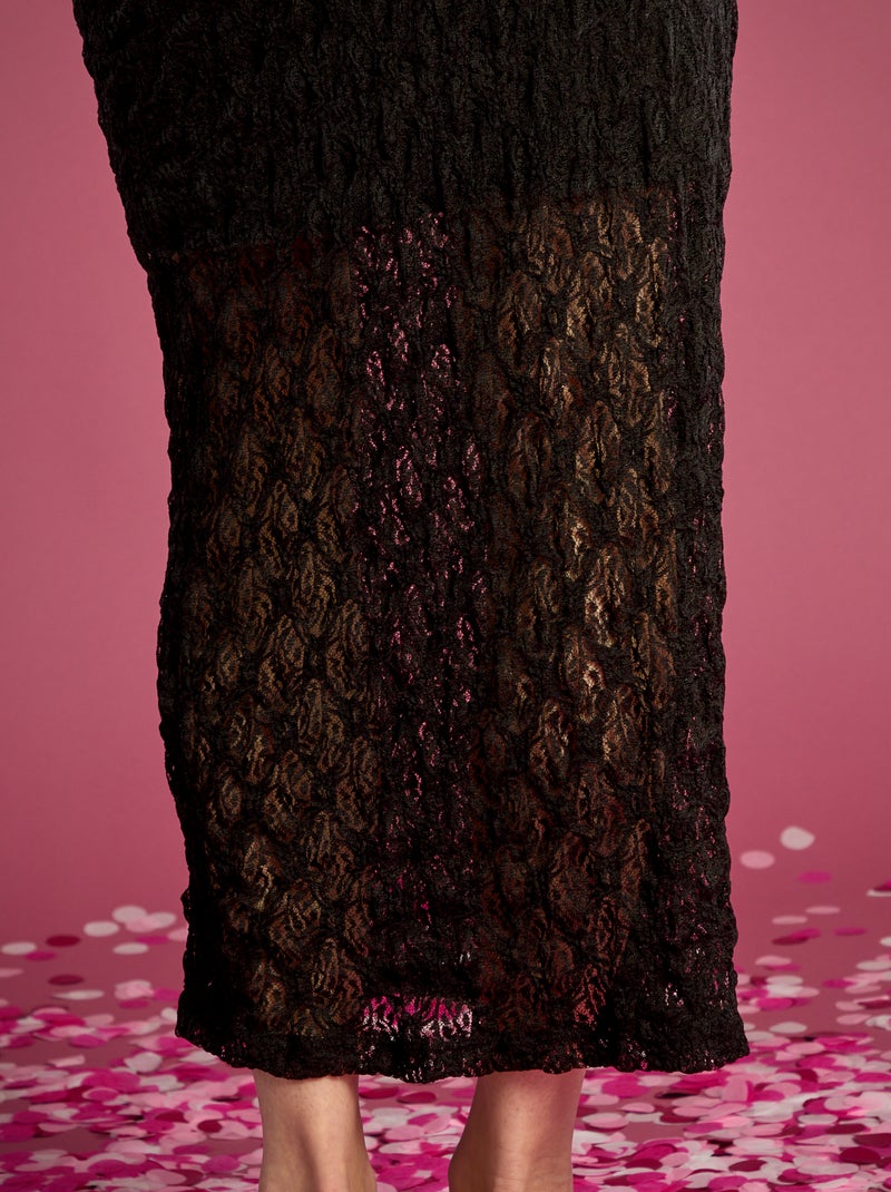 Gonna lunga in pizzo Nero - Kiabi