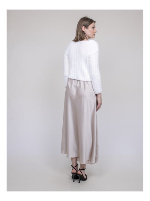 Gonna lunga in satin XALPA - Kiabi