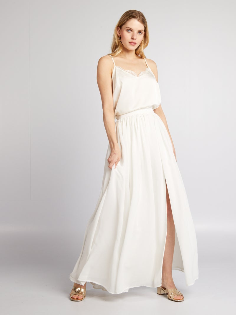 Gonna lunga in tulle bianco - Kiabi
