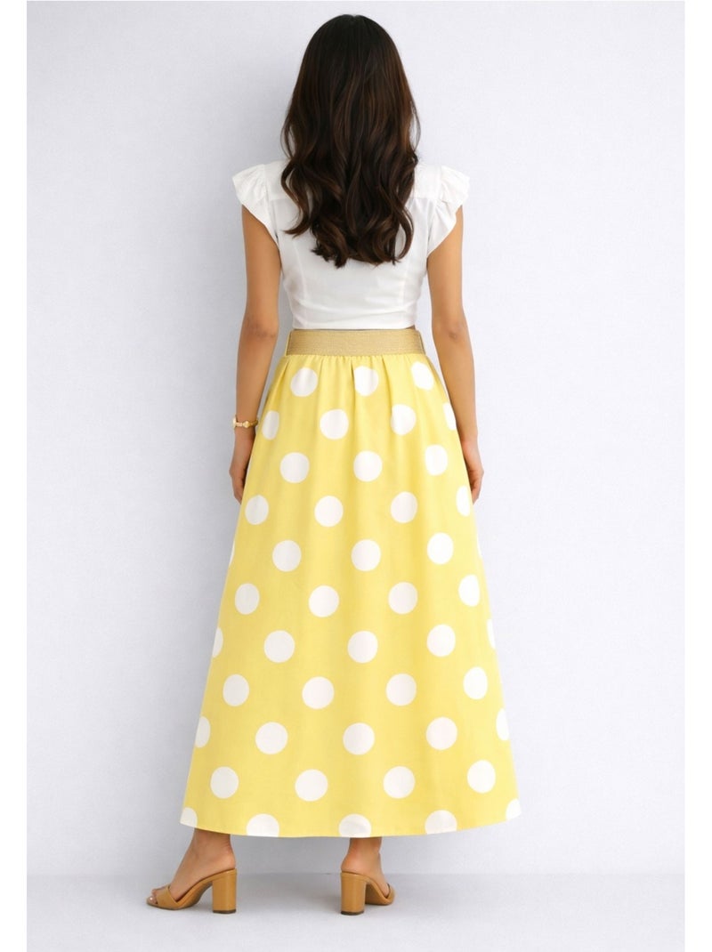 Gonna lunga Kebello Giallo - Kiabi
