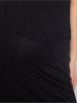 Gonna lunga punto smock pré-maman - Kiabi