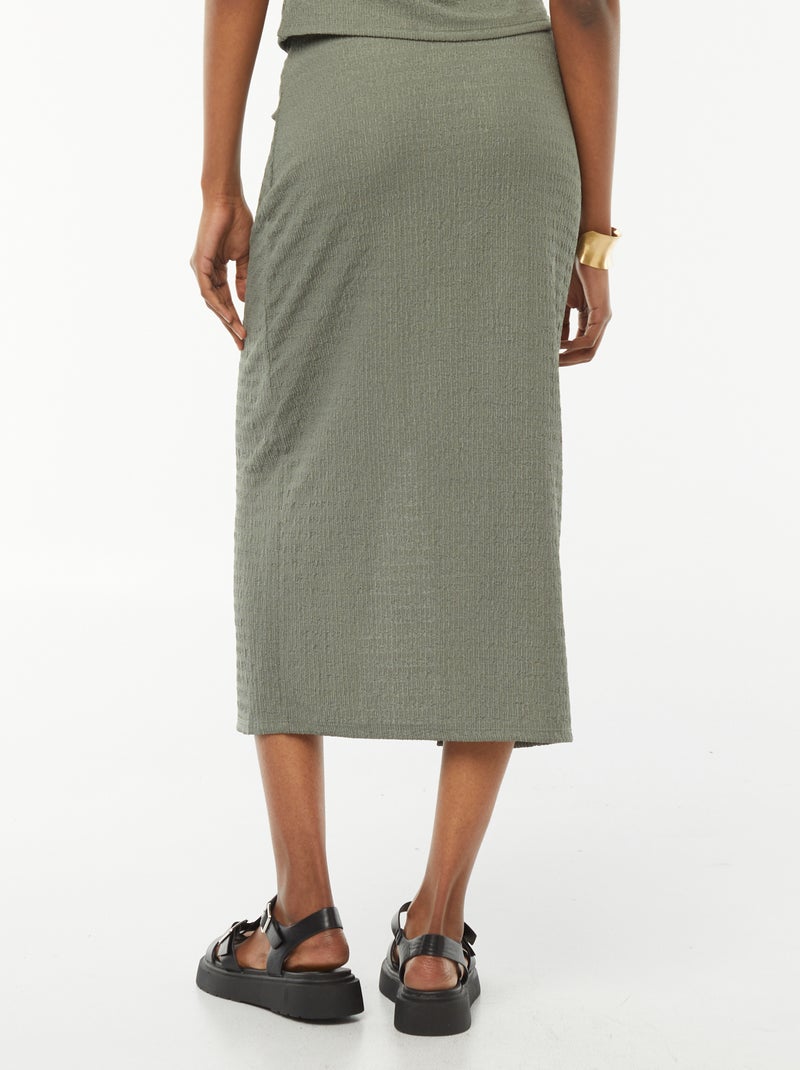 ARMANI EXCHANGE - Gonna Donna Mini in Pizzo Plissettato Off Road