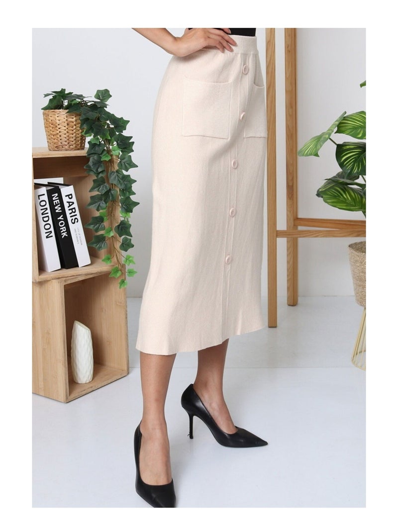 Gonna lunga Vero Moda Beige - Kiabi