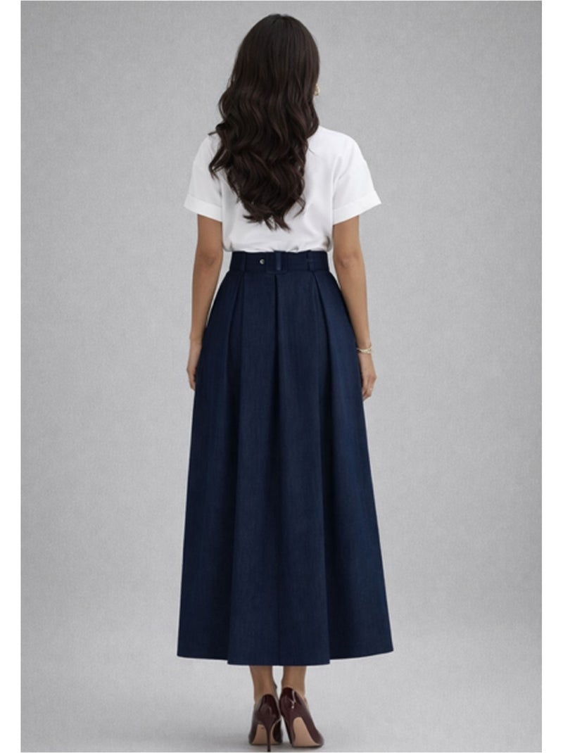 Gonna lunga Vero Moda Blu marino - Kiabi