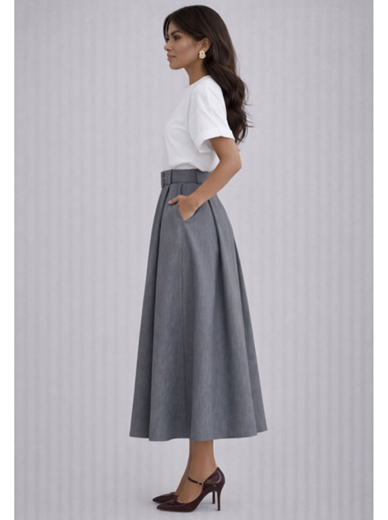 Gonna lunga Vero Moda Grigio - Kiabi