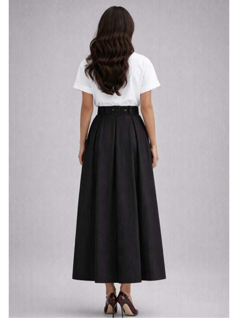 Gonna lunga Vero Moda Nero Nero - Kiabi