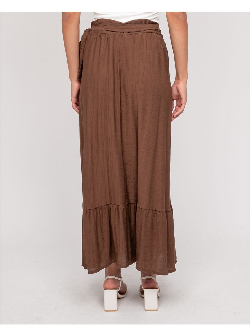 Gonna lunga XADALYS Marrone - Kiabi