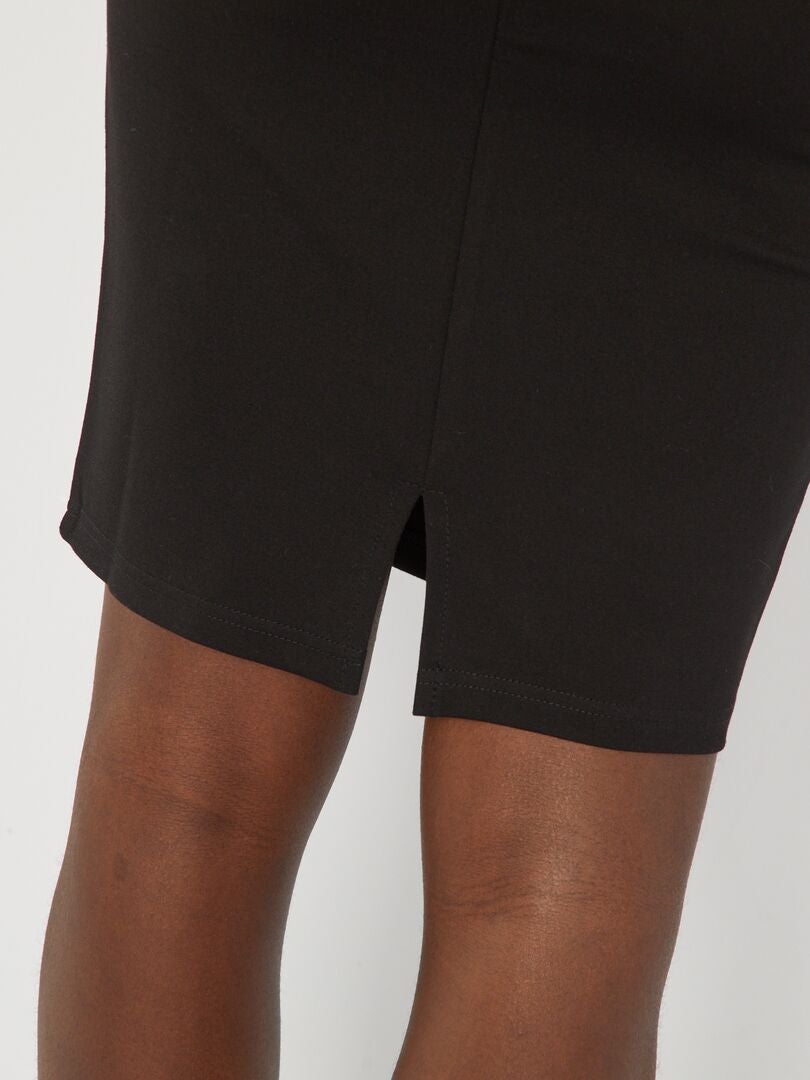 Gonna matita maglia Milano Nero - Kiabi