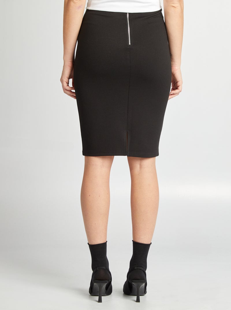 Gonna matita maglia Milano Nero - Kiabi