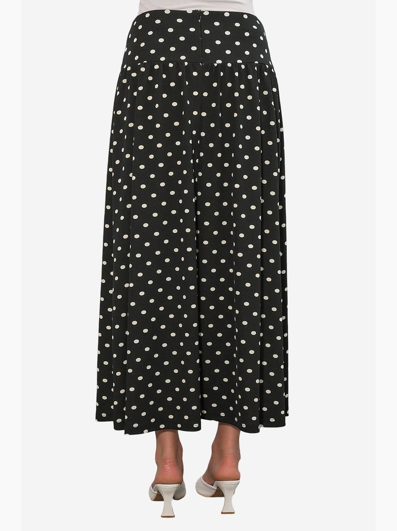 Gonna maxi a pois a vita alta bdart Nero - Kiabi
