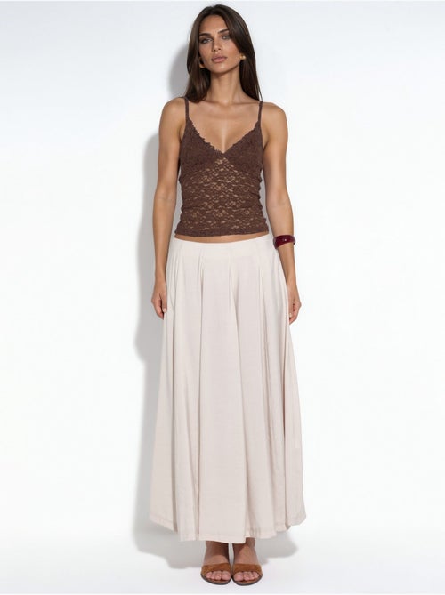 Gonna maxi a trapezio a vita alta busem - Kiabi Gonna maxi a trapezio a vita alta busem - Kiabi