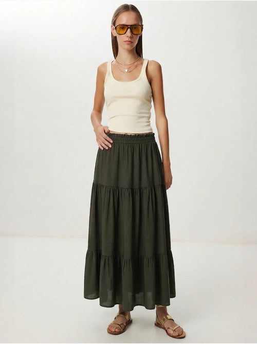 Gonna maxi a trapezio a vita alta istanbul - Kiabi Gonna maxi a trapezio a vita alta istanbul - Kiabi