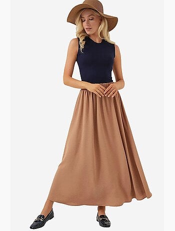 Gonna maxi con vita elasticizzata bdart