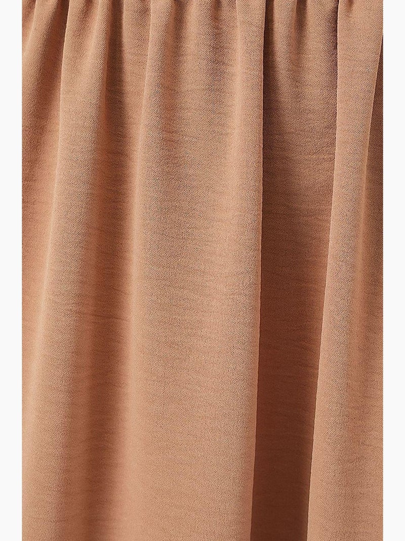 Gonna maxi con vita elasticizzata bdart Cammello - Kiabi