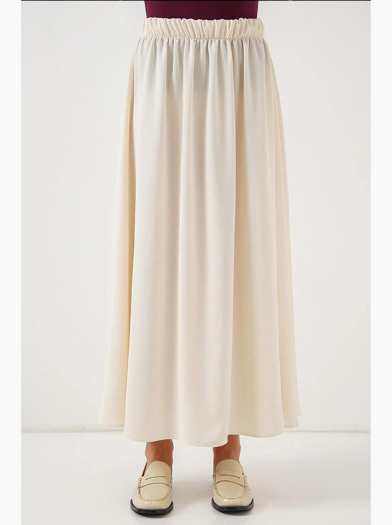 Gonna maxi con vita elasticizzata bdart Crema - Kiabi