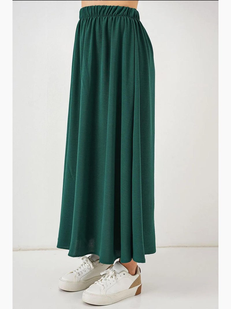 Gonna maxi con vita elasticizzata bdart Verde scuro - Kiabi