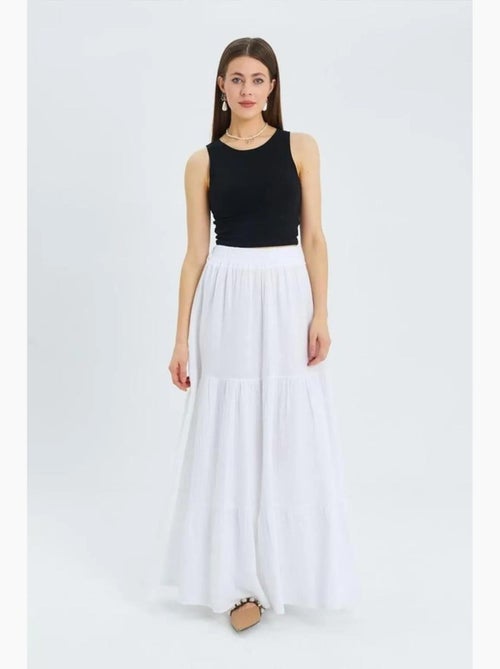 Gonna maxi in cotone mixray - Kiabi
