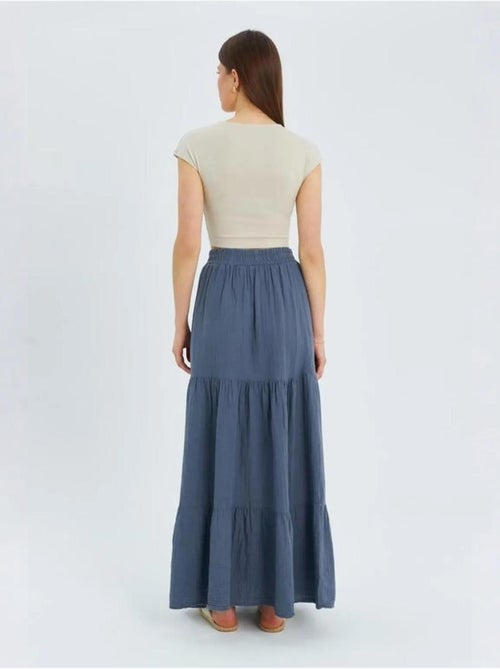 Gonna maxi in cotone mixray - Kiabi Gonna maxi in cotone mixray - Kiabi