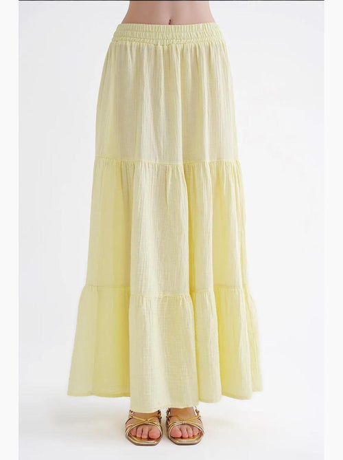 Gonna maxi in cotone mixray - Kiabi