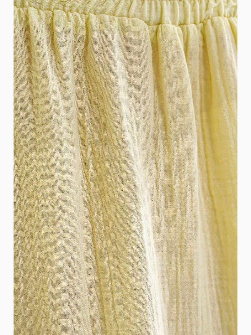 Gonna maxi in cotone mixray Giallo - Kiabi