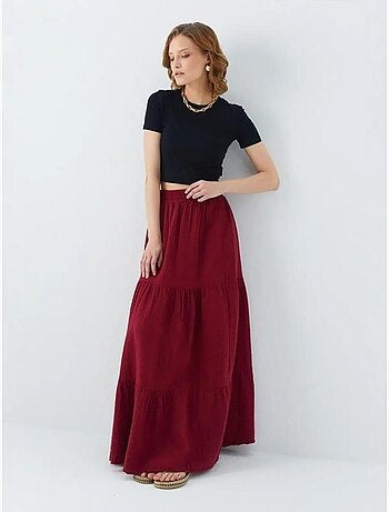 Gonna maxi in cotone mixray