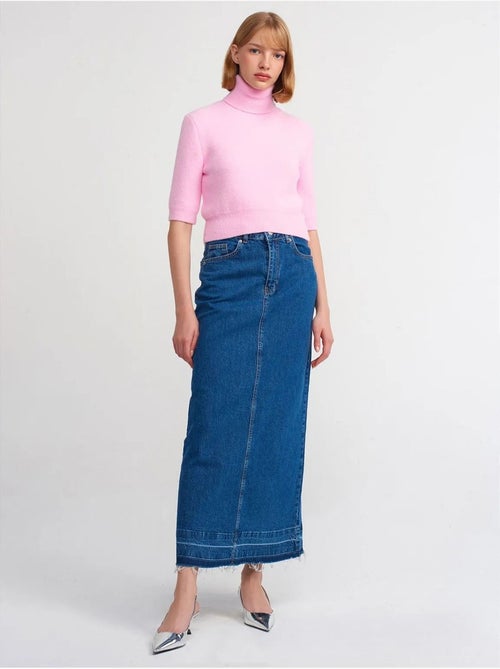 Gonna maxi in denim dritta a vita alta dilvin - Kiabi Gonna maxi in denim dritta a vita alta dilvin - Kiabi