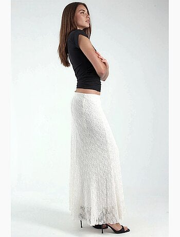 Gonna maxi in pizzo a vita alta hiccup