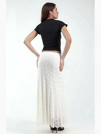 Gonna maxi in pizzo a vita alta hiccup