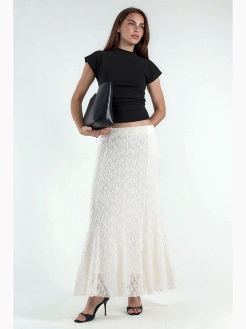 Gonna maxi in pizzo a vita alta hiccup - Kiabi Gonna maxi in pizzo a vita alta hiccup - Kiabi