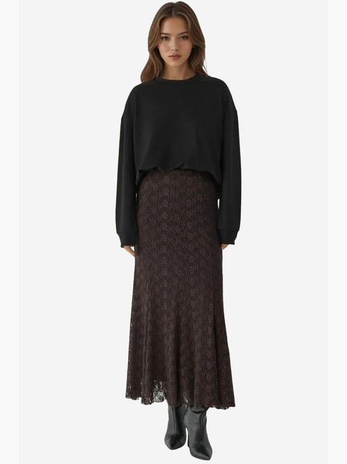 Gonna maxi in pizzo a vita alta hiccup - Kiabi Gonna maxi in pizzo a vita alta hiccup - Kiabi