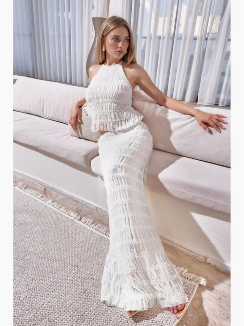 Gonna maxi in pizzo a vita bassa hiccup - Kiabi Gonna maxi in pizzo a vita bassa hiccup - Kiabi