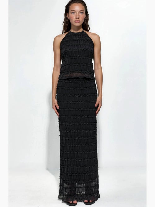 Gonna maxi in pizzo a vita bassa hiccup - Kiabi Gonna maxi in pizzo a vita bassa hiccup - Kiabi