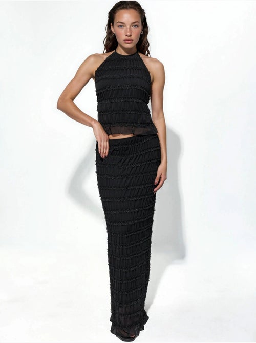 Gonna maxi in pizzo a vita bassa hiccup - Kiabi Gonna maxi in pizzo a vita bassa hiccup - Kiabi