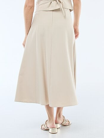 Gonna midi a pinces svasata