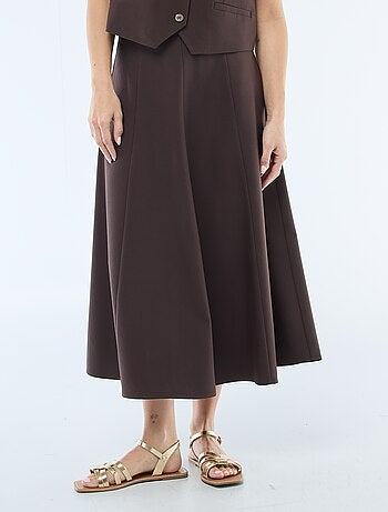 Gonna midi a pinces svasata