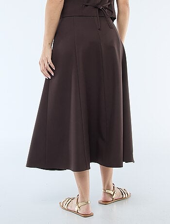 Gonna midi a pinces svasata