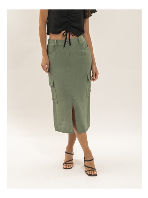 Gonna midi cargo XILITA - Kiabi